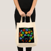 Kleurrijke Afro Liefde Tote Bag (Voorkant (product))
