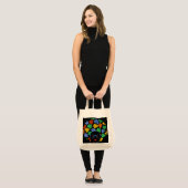 Kleurrijke Afro Liefde Tote Bag (Voorkant (model))