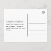 Kleurrijke Afstudeer Felicitaties + Eigen Naam Briefkaart (Achterkant)