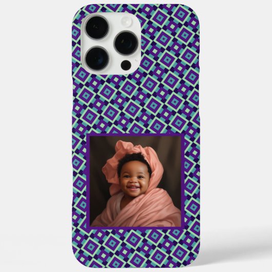 Kleurrijke afstudeercadeaus vierkant patroon Case-Mate iPhone case (Achterkant)