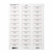 Kleurrijke afstudeerhoeden Klas van 2025 Adres Etiket (Full Sheet)