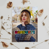  kleurrijke Afstuderen foto Aankondiging