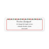 Kleurrijke Afstuderen Petten Klasse van 2025 Adres Etiket (Voorkant)