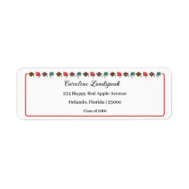 Kleurrijke Afstuderen Petten Klasse van 2025 Adres Etiket