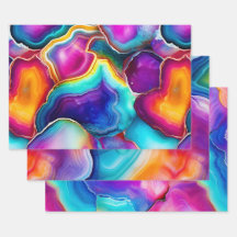 Kleurrijke agaat abstract met wervelende lagen