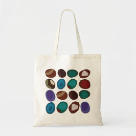 Kleurrijke Agaat Steen Kristal Patroon Tote Bag