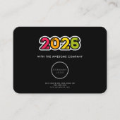 Kleurrijke Agenda 2025 corporate Visitekaartje (Voorkant)