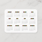 Kleurrijke Agenda 2025 corporate Visitekaartje (Achterkant)