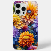  kleurrijke AI kunstbloemen gepersonaliseerd Case-Mate iPhone Case (Achterkant)