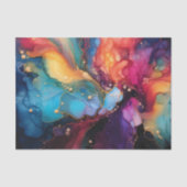 Kleurrijke Alcohol Ink Art Fluid Painting Tissuepapier (Voorkant)