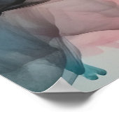 Kleurrijke alcohol inkt achtergrond poster (Hoek)