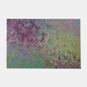 Kleurrijke Alcoholinkt, Groen en Bourgogne Abstrac Deurmat (Voorkant)
