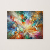 Kleurrijke alcoholinkt Opal Abstracte kunst Legpuzzel (Horizontaal)