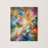 Kleurrijke alcoholinkt Opal Abstracte kunst Legpuzzel (Verticaal)