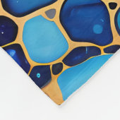 Kleurrijke alcoholinkt waterverven achtergrond fleece deken (Hoek)