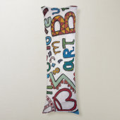 Kleurrijke Alfabet Body Pillow Lichaamskussen (Voorkant Verticaal)