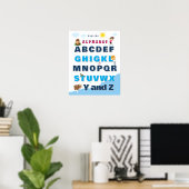 Kleurrijke alfabet-leerposter poster (Thuiskantoor)