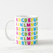 Kleurrijke Alfabet Letters Koffiemok (Links)