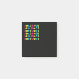 Kleurrijke Alfabet Terug Naar School Post-it Notit Post-it® Notes