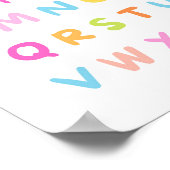 Kleurrijke alfabet typografie poster (Hoek)