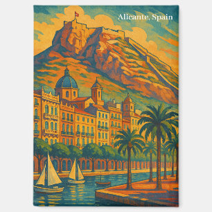 Kleurrijke Alicante Spanje kunst Costa Blanca Magneet