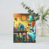 Kleurrijke Alice in het Apothecary Briefkaart (Staand voorkant)