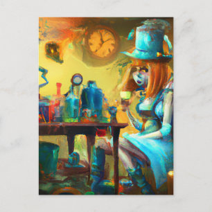 Kleurrijke Alice in het Apothecary Briefkaart