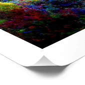 Kleurrijke Alien Fantasy Natuur Landscape Perfect Poster (Hoek)