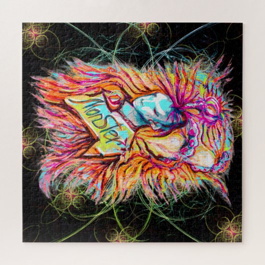 Kleurrijke Alien Monster Art Pen Tekening Fantasy Legpuzzel (Horizontaal)