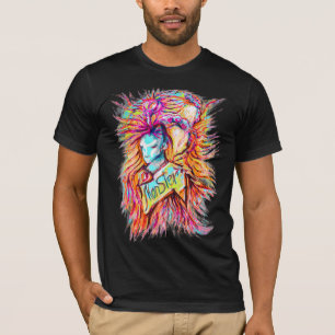 Kleurrijke Alien Monster Art Pen Tekening T-shirt