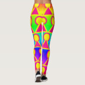 Kleurrijke All-Over-Print Leggings (Achterkant)