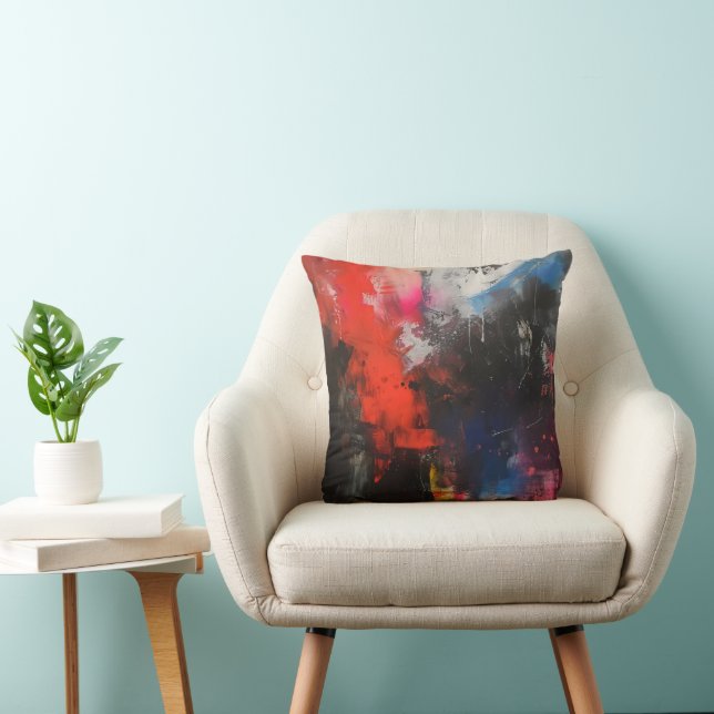 Kleurrijke allegorie Abstracte kunst Kussen (Stoel)
