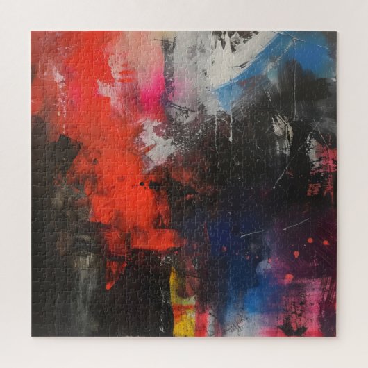 Kleurrijke allegorie Abstracte kunst Legpuzzel (Verticaal)