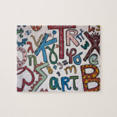 Kleurrijke Alphabets Legpuzzel (Horizontaal)