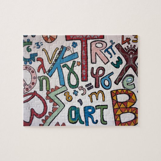 Kleurrijke Alphabets Legpuzzel (Horizontaal)