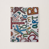 Kleurrijke Alphabets Legpuzzel (Verticaal)