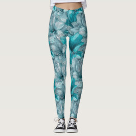 Kleurrijke Amaryllis Bloem Fitness Cardio Leggings