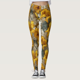 Kleurrijke Amaryllis Bloem Mode Crossfit Leggings