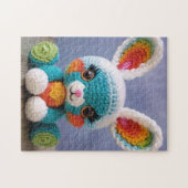 Kleurrijke Amigurumi Bunny | Schattige konijnenhaa Legpuzzel (Horizontaal)