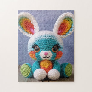 Kleurrijke Amigurumi Bunny   Schattige konijnenhaa Legpuzzel