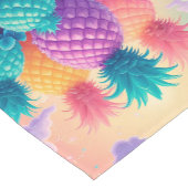 Kleurrijke ananananas korte tafelloper (Hoek)