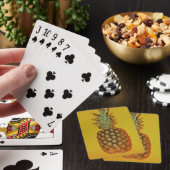Kleurrijke anananassapspeelkaarten pokerkaarten (Insitu)