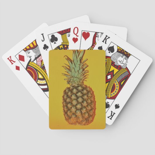 Kleurrijke anananassapspeelkaarten pokerkaarten (Achterkant)