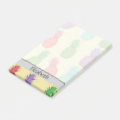 Kleurrijke anananassen, ananassoorten Patroon, Jou Post-it® Notes (Schuin)