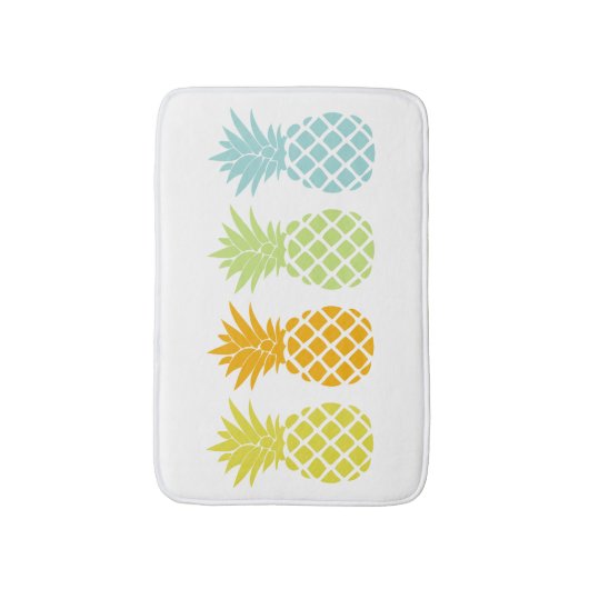 Kleurrijke anananassen badmat (Voorkant Verticaal)