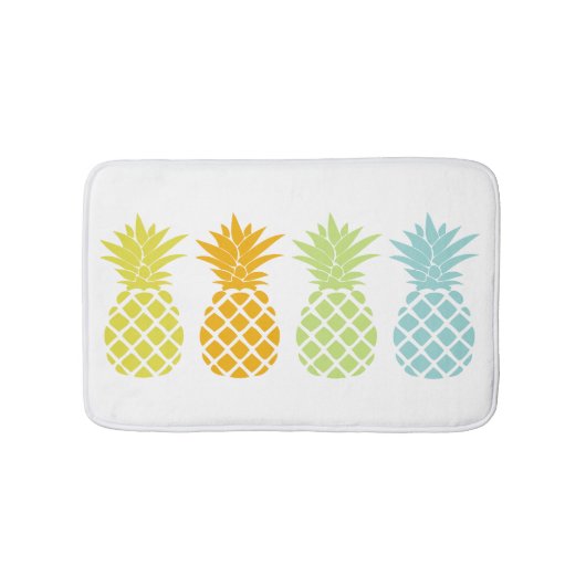 Kleurrijke anananassen badmat (Voorkant)
