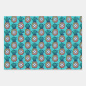 Kleurrijke anananassen inpakpapier vel (Voorkant 2)