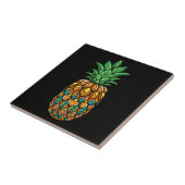 kleurrijke-ananas-fruit-mandala-arts-geïsoleerd tegeltje (Zijkant)