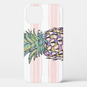 Kleurrijke ananas illustratie. Case-Mate iPhone case (Achterkant)