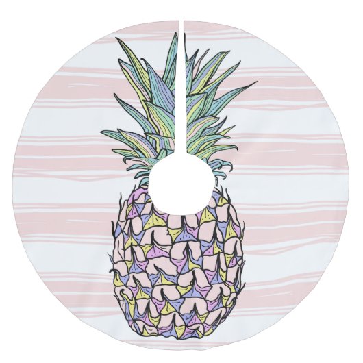 Kleurrijke  ananas illustratie. kerstboom rok (Voorkant)
